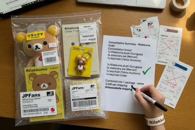 Consolidation and Worldwide Shipping for Rilakkuma Orders