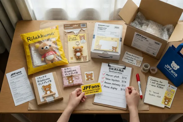 How Rilakkuma order consolidation works