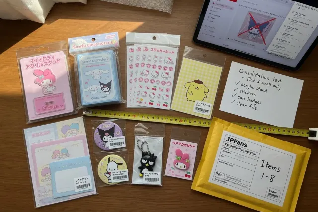 Choose Sanrio items with consolidation in mind