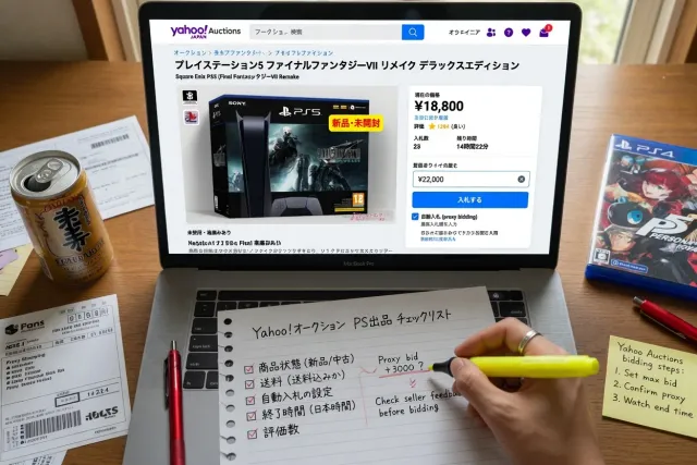 How to Bid on PlayStation Listings on Yahoo Auctions Japan